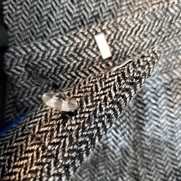 Vince Camuto Gray Herringbone Career Pants Slacks Size 12 - Picture 3 of 7